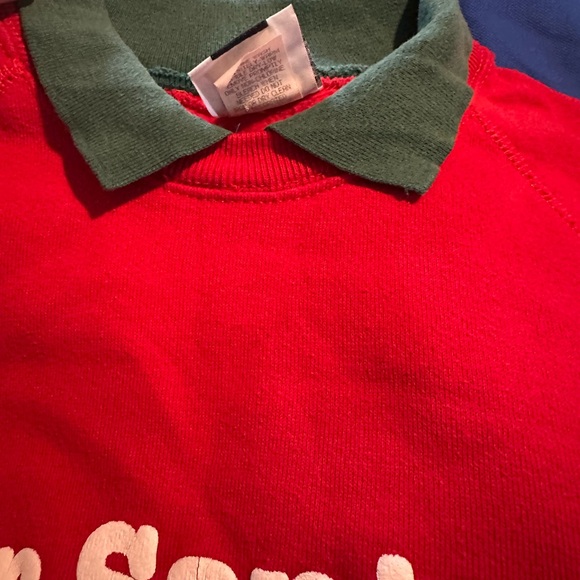 Vintage Dear Santa I deserve it all Lee collared sweatshirt L - Picture 6 of 11